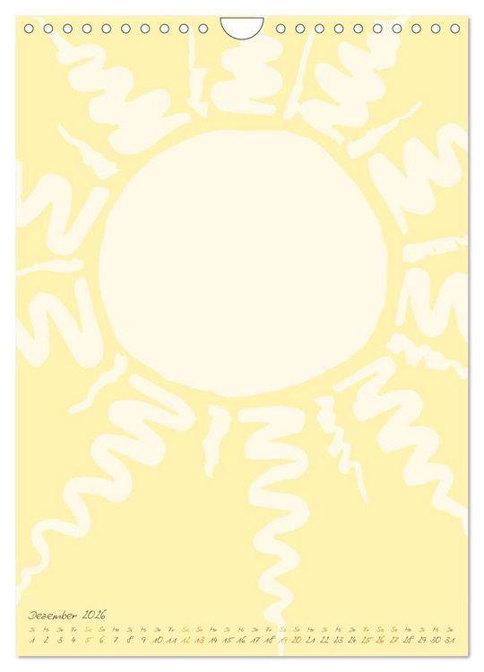 Produktbild: FOTOS & BASTELN - Always the Sun (Wandkalender 2026 DIN A4 hoch), CALVENDO Monatskalender