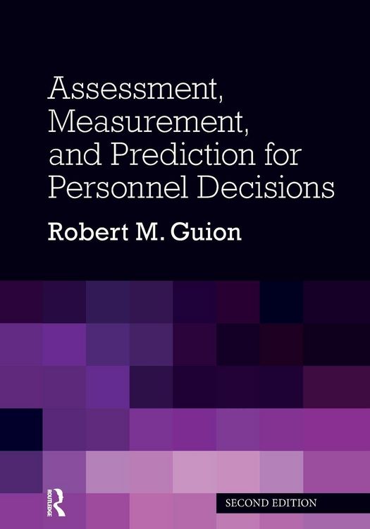 Produktbild: Assessment, Measurement, and Prediction for Personnel Decisions
