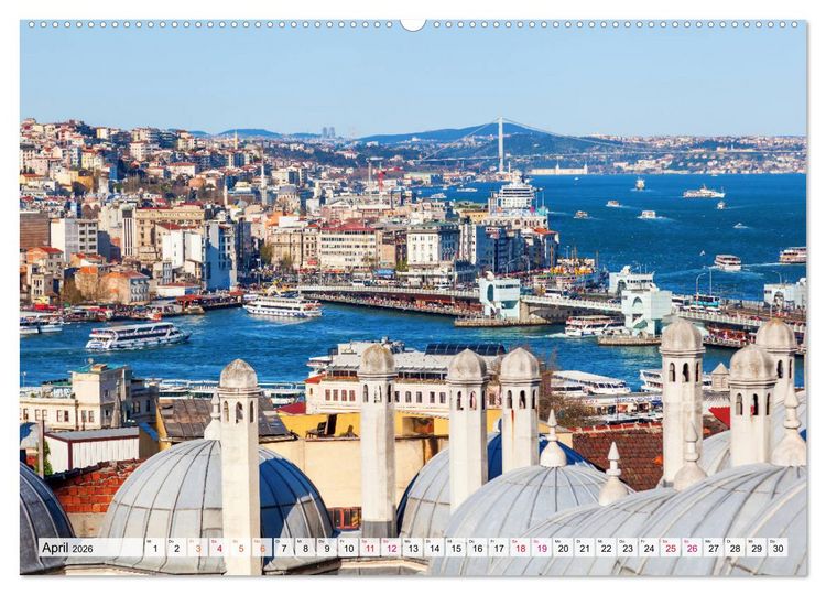 Produktbild: Istanbul - die Stadt zwischen zwei Welten (hochwertiger Premium Wandkalender 2026 DIN A2 quer), Kunstdruck in Hochglanz