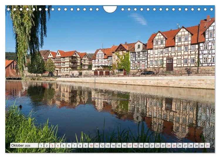 Produktbild: Das Weserbergland (Wandkalender 2026 DIN A4 quer), CALVENDO Monatskalender
