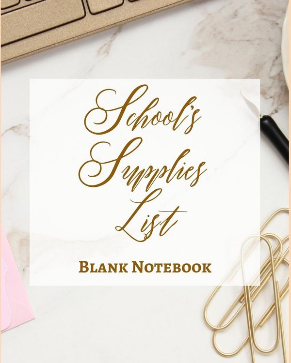 Produktbild: School's Supplies List - Blank Notebook - Write It Down - Pastel Rose Gold Brown Chocolate Cocoa Marble Abstract Modern