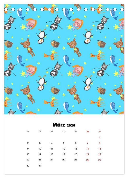 Produktbild: MUSTERMACKE (Tischkalender 2026 DIN A5 hoch), CALVENDO Monatskalender