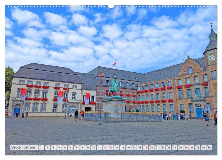 Produktbild: D&uuml;sseldorf Vom Ufer bis zur Skyline (hochwertiger Premium Wandkalender 2026 DIN A2 quer), Kunstdruck in Hochglanz