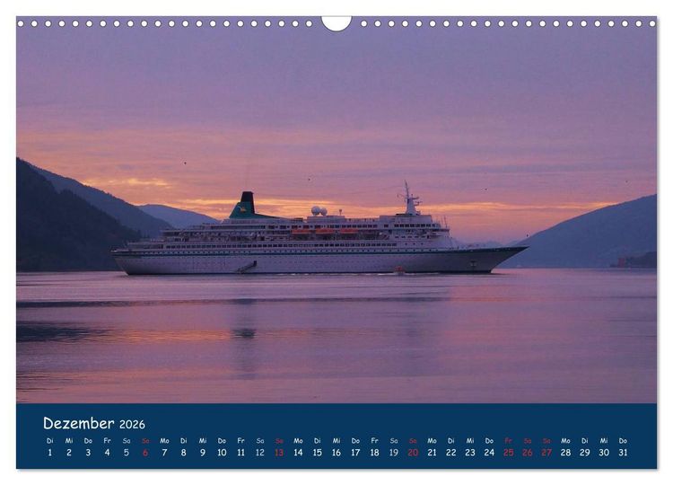 Produktbild: Traumschiffe im Norden (Wandkalender 2026 DIN A3 quer), CALVENDO Monatskalender