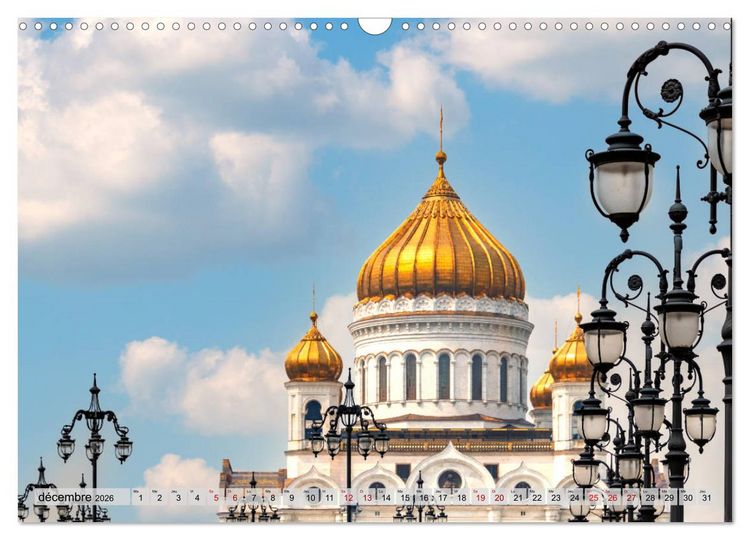 Produktbild: Perspectives de Moscou (Calendrier mural 2026 DIN A3 vertical), CALVENDO calendrier mensuel