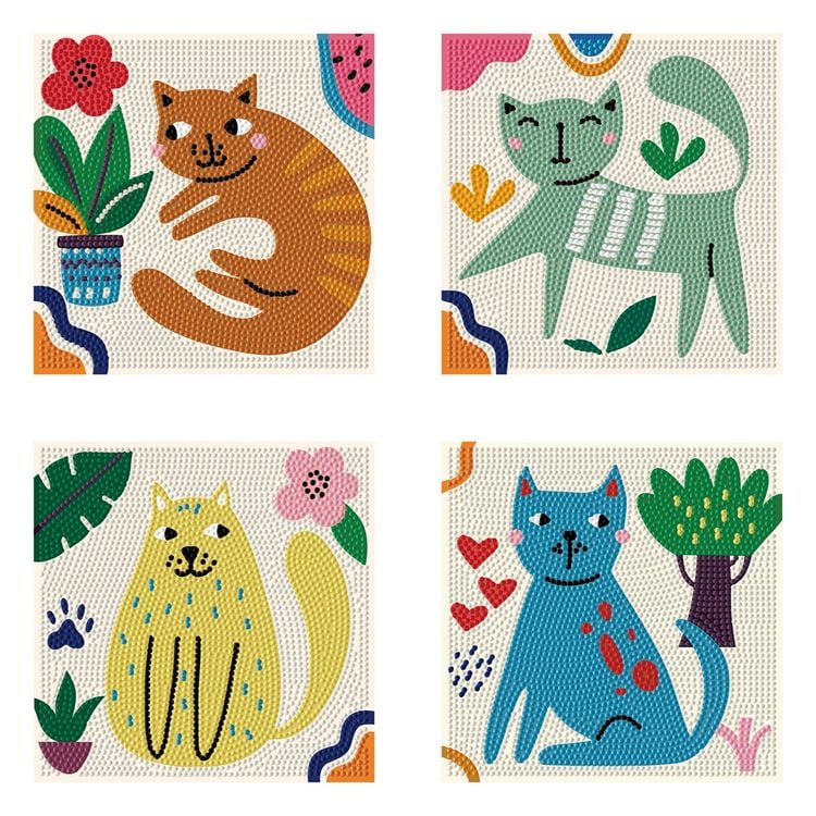 Produktbild: DIAMOND DOTZ - Diamond Painting Mini Katzen