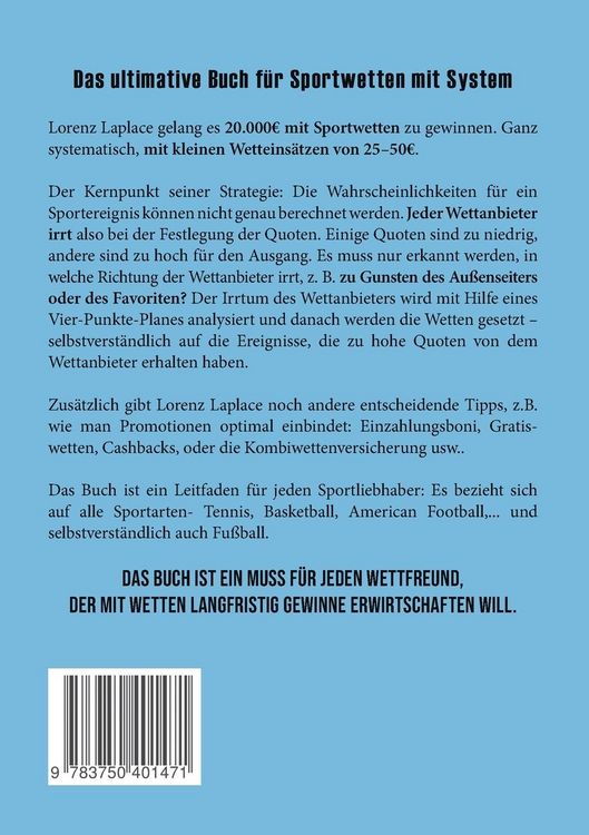 Produktbild: Geld verdienen mit Sportwetten
