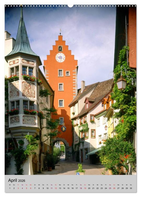 Produktbild: Der Bodensee mit seinen Sehensw&uuml;rdigkeiten (hochwertiger Premium Wandkalender 2026 DIN A2 hoch), Kunstdruck in Hochglanz