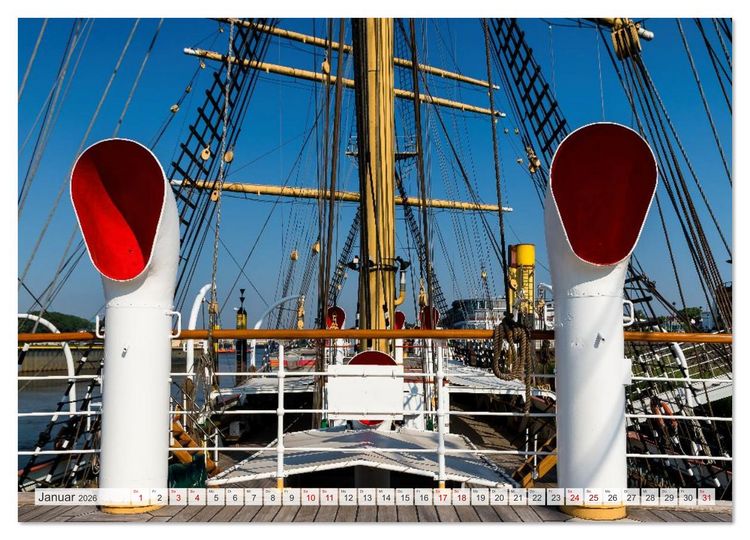 Produktbild: Letztes deutsches Vollschiff DAS SCHULSCHIFF DEUTSCHLAND (Wandkalender 2026 DIN A3 quer), CALVENDO Monatskalender