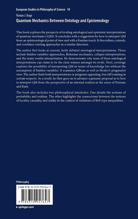 Produktbild: Quantum Mechanics Between Ontology and Epistemology
