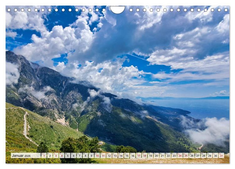 Produktbild: Faszinierendes Albanien (Wandkalender 2026 DIN A4 quer), CALVENDO Monatskalender