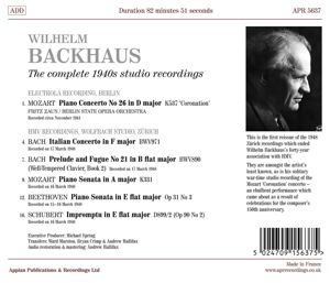 Produktbild: Wilhelm Backhaus-The complete 1940s Studio Rec.