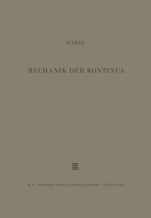Produktbild: Mechanik der Kontinua