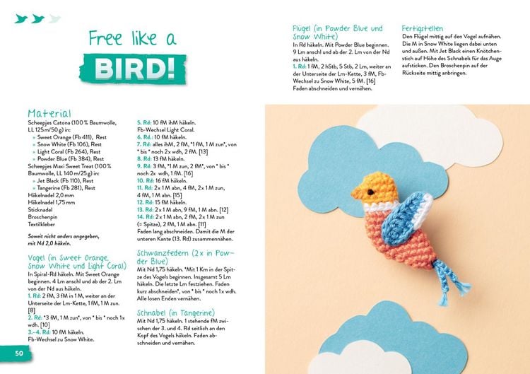 Produktbild: Coole Mini-Amigurumi zum Anstecken