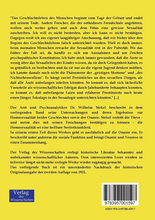 Produktbild: Onanie und Homosexualit&auml;t