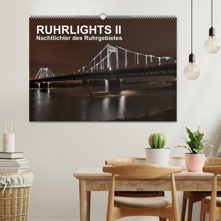 Produktbild: Ruhrlights II - Nachtlichter des Ruhrgebietes (Wandkalender 2026 DIN A2 quer), CALVENDO Monatskalender