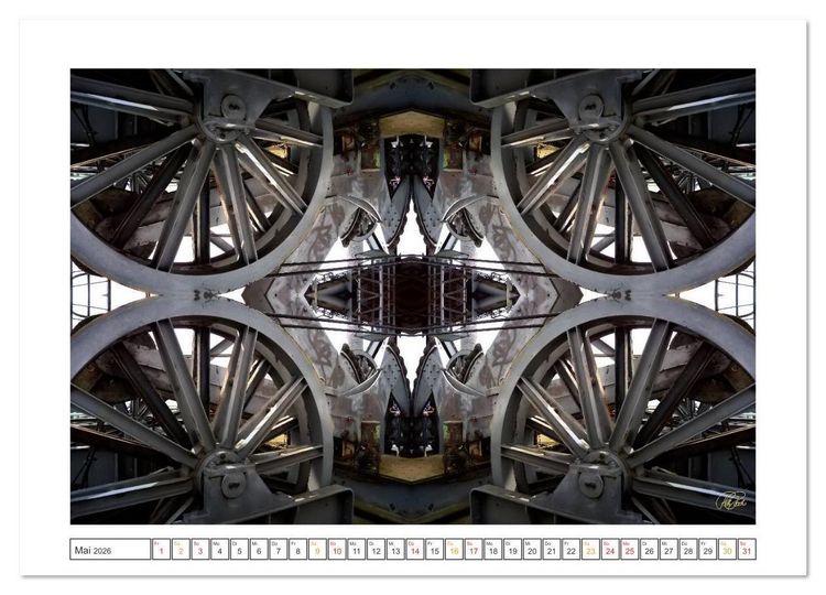 Produktbild: Faszination Spiegelung - Industrie und Technik (Wandkalender 2026 DIN A3 quer), CALVENDO Monatskalender