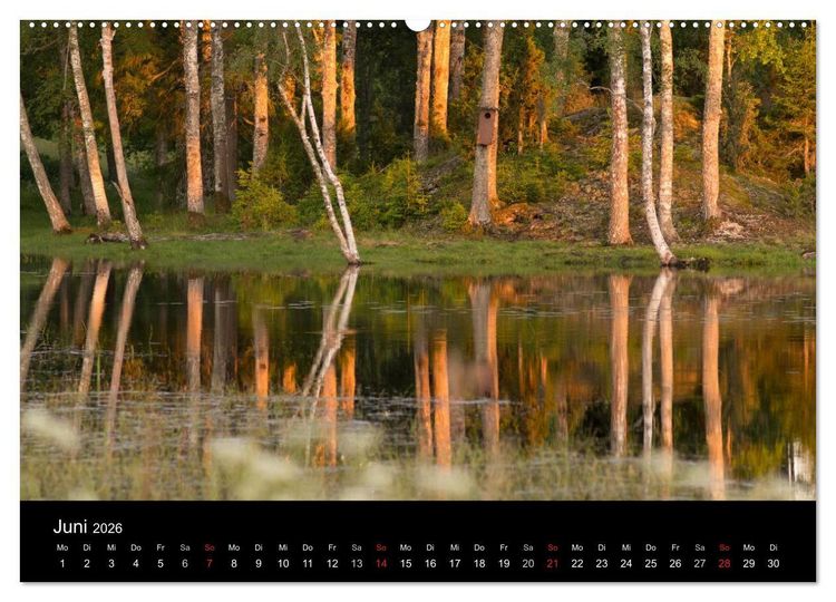 Produktbild: Schweden im Wechsel der Jahreszeiten (hochwertiger Premium Wandkalender 2026 DIN A2 quer), Kunstdruck in Hochglanz