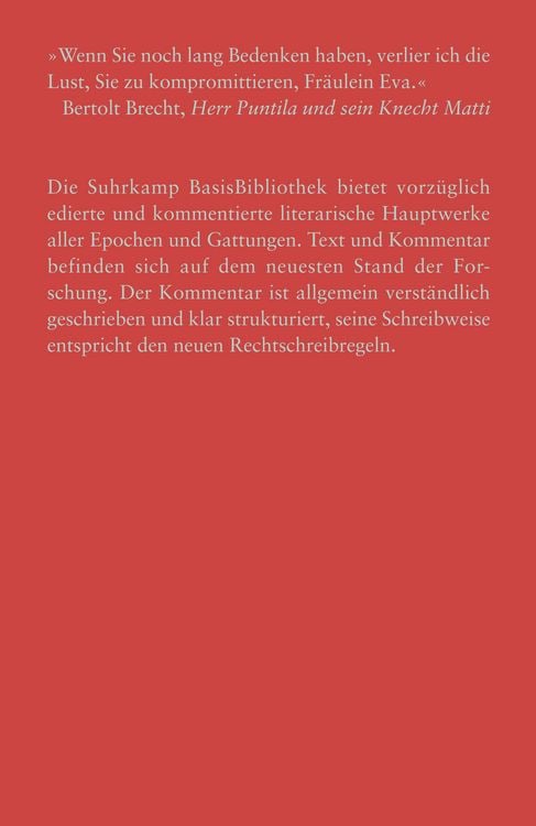 Produktbild: Herr Puntila und sein Knecht Matti