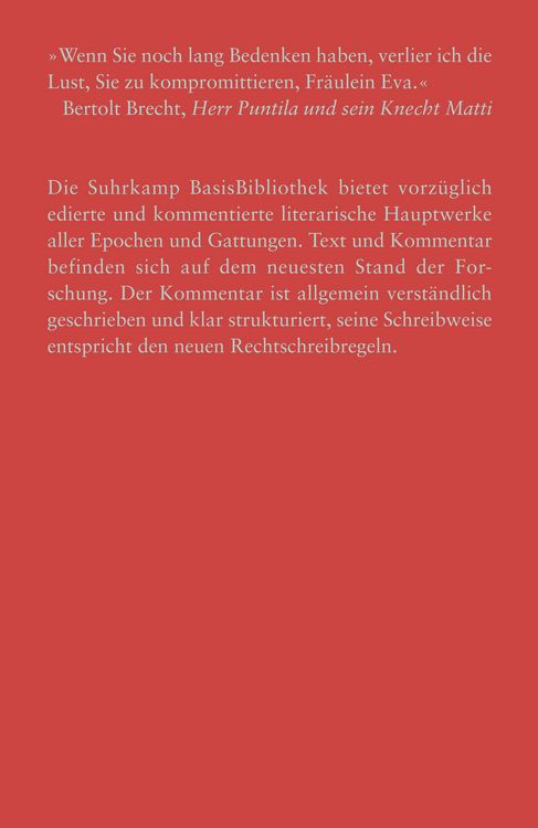 Produktbild: Herr Puntila und sein Knecht Matti