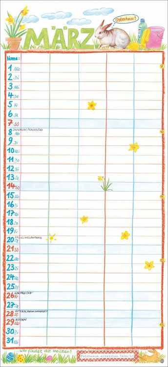 Produktbild: Gabi Kohwagner Unser Familienkalender 2027