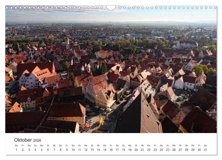 Produktbild: Stadtbummel im sch&ouml;nen N&ouml;rdlingen (Wandkalender 2026 DIN A3 quer), CALVENDO Monatskalender