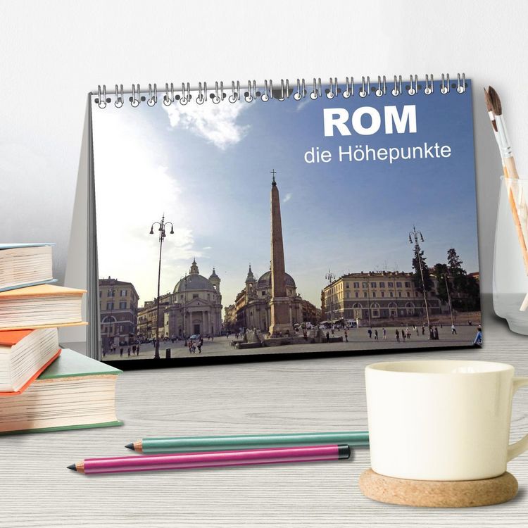 Produktbild: Rom - die H&ouml;hepunkte (Tischkalender 2026 DIN A5 quer), CALVENDO Monatskalender