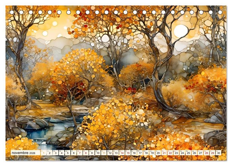 Produktbild: Paysages fluviaux magiques (Calendrier de bureau 2026 DIN A5 vertical), CALVENDO calendrier mensuel