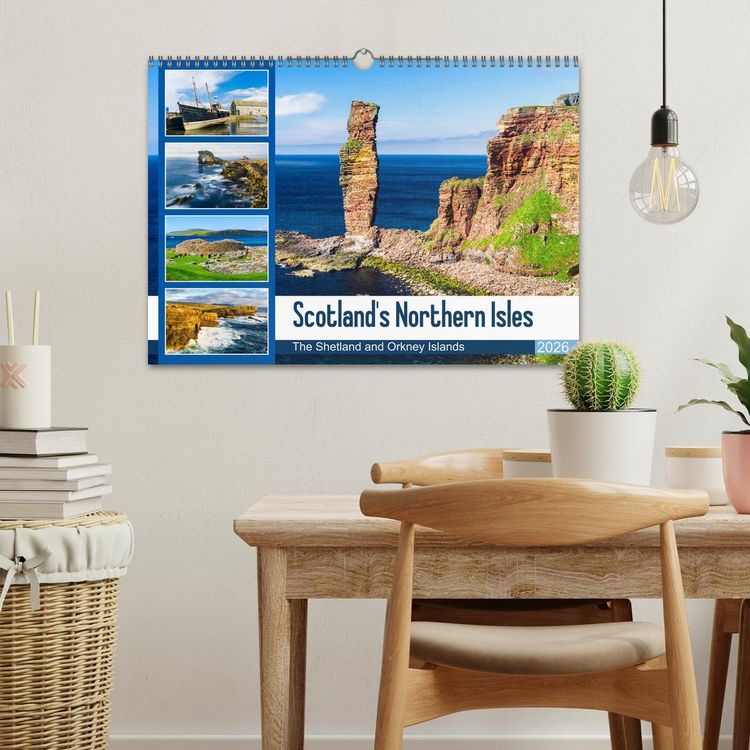 Produktbild: Scotland's Northern Isles - The Orkney and Shetland Islands (Wall Calendar 2026 DIN A3 landscape), CALVENDO 12 Month Wall Calendar