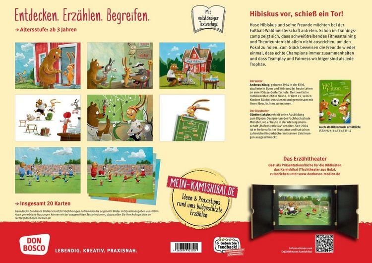 Produktbild: Hase Hibiskus und die Fu&szlig;ball-Waldmeisterschaft. Kamishibai Bildkartenset