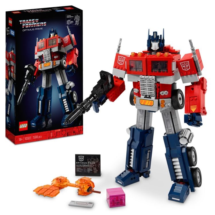 Produktbild: LEGO Icons 10302 Optimus Prime, Transformers 2-in-1 Set, LKW und Roboter