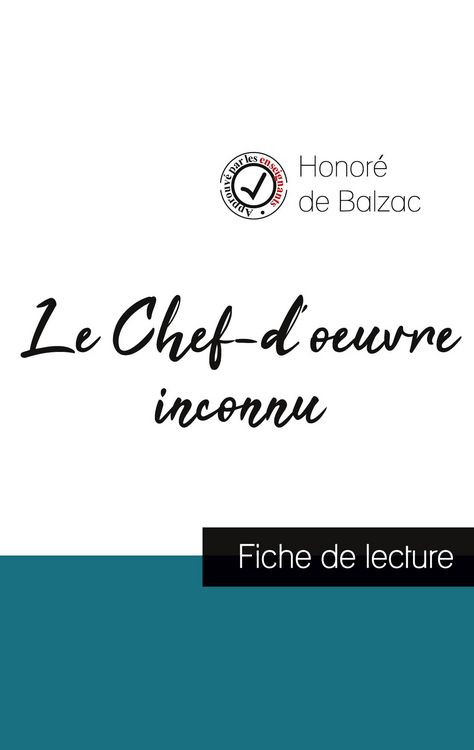 Produktbild: Le Chef-d'oeuvre inconnu de Balzac (fiche de lecture et analyse compl&egrave;te de l'oeuvre)