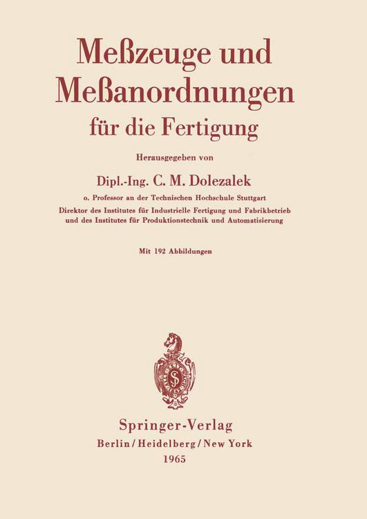 Produktbild: Me&szlig;zeuge und Me&szlig;anordnungen