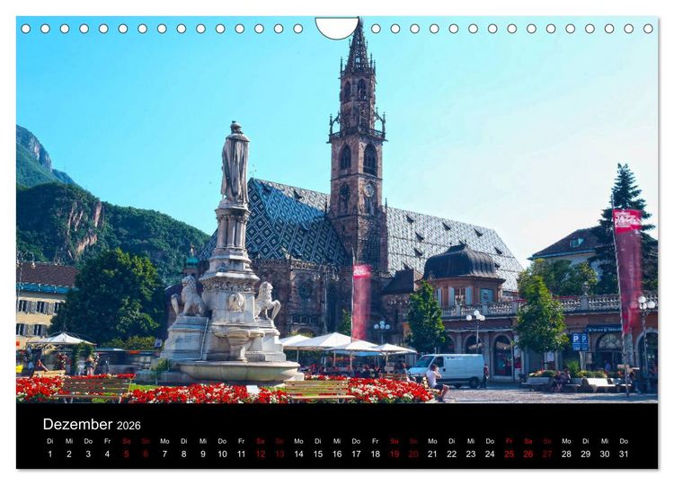 Produktbild: Bozen 2026 (Wandkalender 2026 DIN A4 quer), CALVENDO Monatskalender