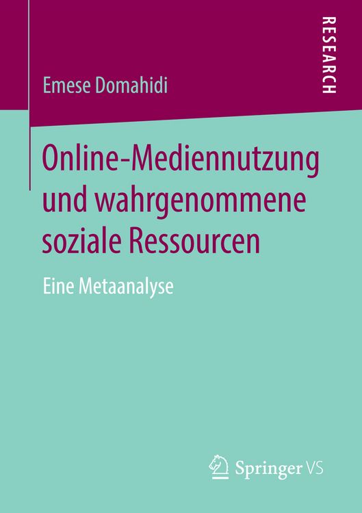 Produktbild: Online-Mediennutzung und wahrgenommene soziale Ressourcen