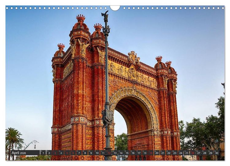 Produktbild: Metropole Barcelona (Wandkalender 2026 DIN A3 quer), CALVENDO Monatskalender