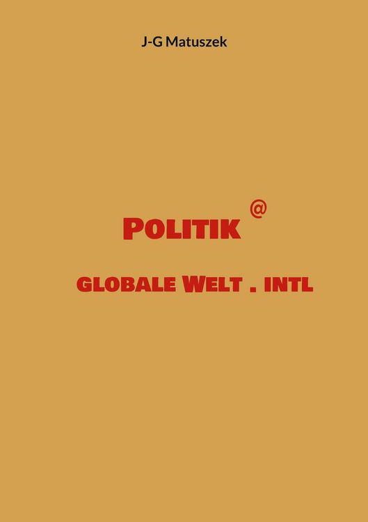 Produktbild: Politik @ globale Welt . intl