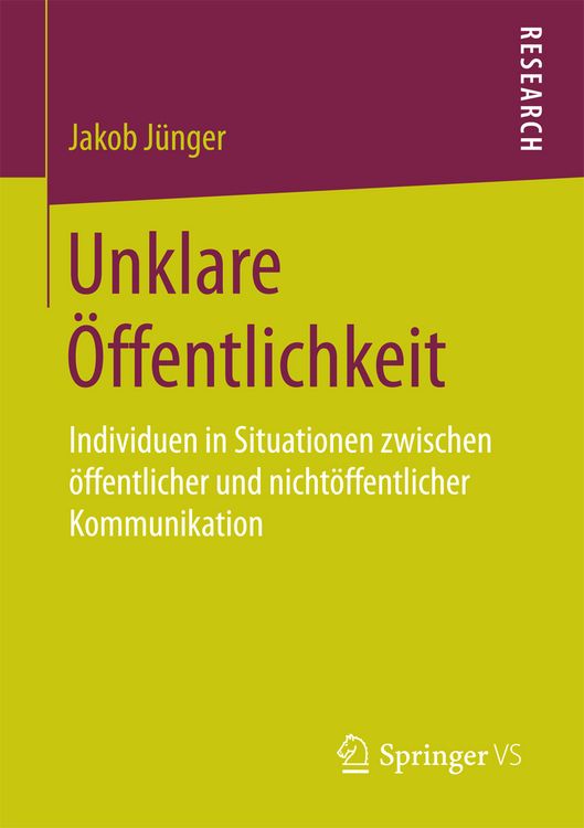 Produktbild: Unklare &Ouml;ffentlichkeit
