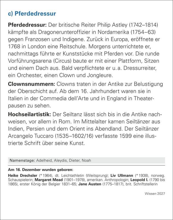 Produktbild: Wissen Tagesabrei&szlig;kalender 2027 - Quizfragen aus Geschichte, Politik, Kultur, Technik und Sport