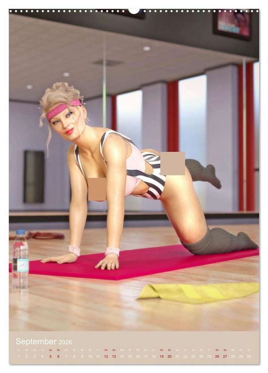 Produktbild: Pin Up Sport (Wandkalender 2026 DIN A2 hoch), CALVENDO Monatskalender