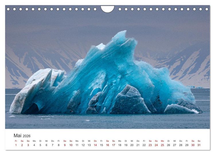 Produktbild: Naturparadies Svalbard (Wandkalender 2026 DIN A4 quer), CALVENDO Monatskalender
