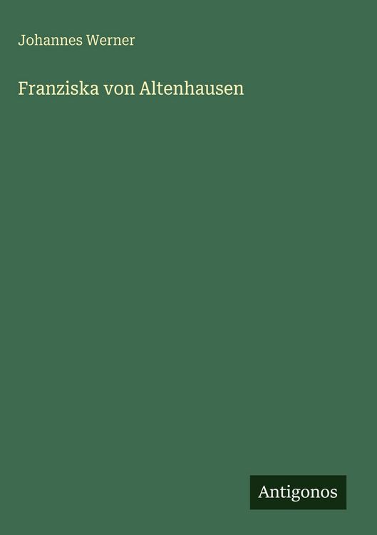 Produktbild: Franziska von Altenhausen