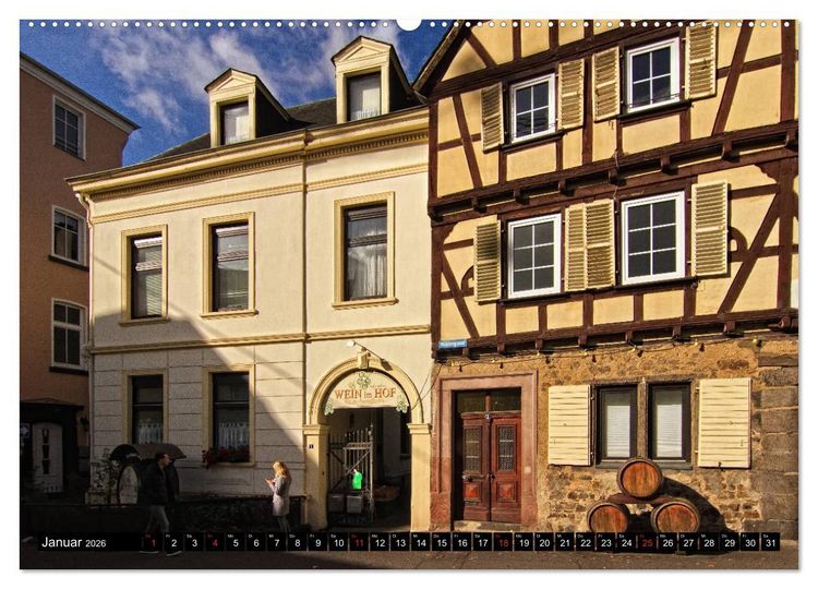 Produktbild: Stadtansichten, Linz am Rhein die bunte Stadt (hochwertiger Premium Wandkalender 2026 DIN A2 quer), Kunstdruck in Hochglanz