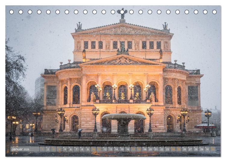 Produktbild: Frankfurt Mainhattan (Tischkalender 2026 DIN A5 quer), CALVENDO Monatskalender