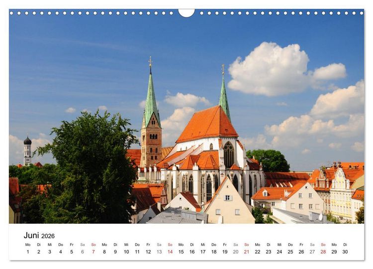 Produktbild: Augsburg &ndash; Die Highlights der schw&auml;bischen Metropole (Wandkalender 2026 DIN A3 quer), CALVENDO Monatskalender