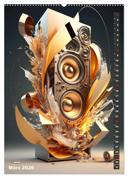 Produktbild: LAUT STARK EXPLOSIV (hochwertiger Premium Wandkalender 2026 DIN A2 hoch), Kunstdruck in Hochglanz