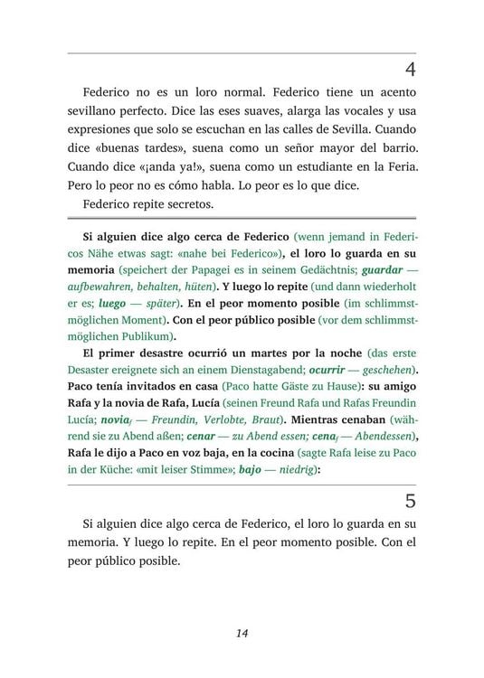 Produktbild: El loro fugitivo de Triana - Spanisch lernen mit lustigen Kurzgeschichten A1-A2 (+ Audio-Online)