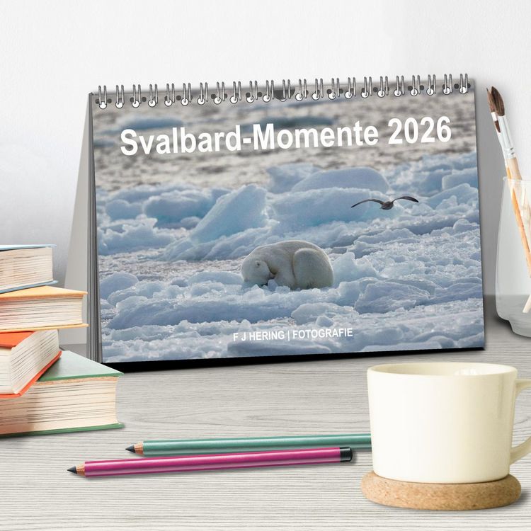 Produktbild: Svalbard-Momente (Tischkalender 2026 DIN A5 quer), CALVENDO Monatskalender