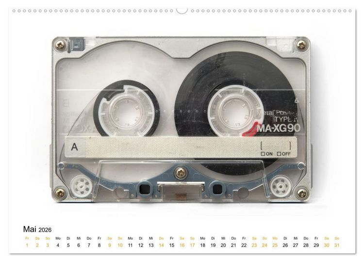 Produktbild: Audio Tapes (Wandkalender 2026 DIN A2 quer), CALVENDO Monatskalender