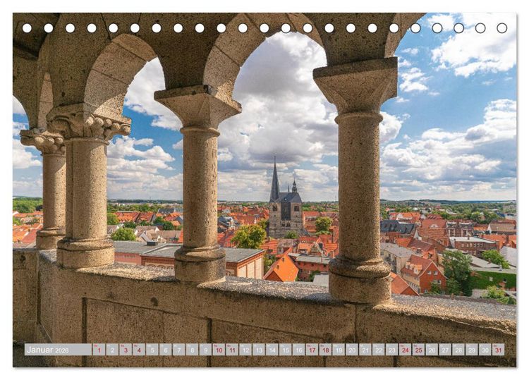 Produktbild: Quedlinburg - 1000 Jahre Geschichte im Harz (Tischkalender 2026 DIN A5 quer), CALVENDO Monatskalender